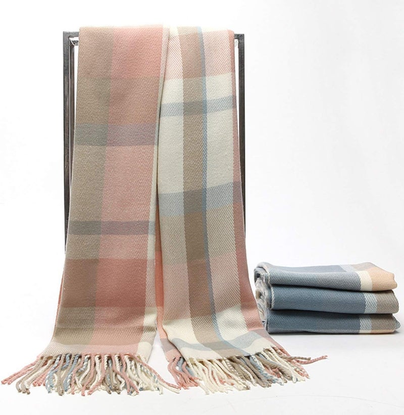 YSense Winter Scarf for Women, Fashion Long Plaid Scarves Warm Big Tartan Blanket Wrap Shawl Ladies Gifts - Image 3